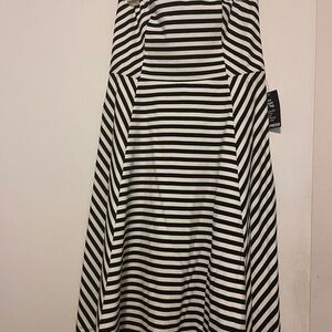 Black and White Striped Dress